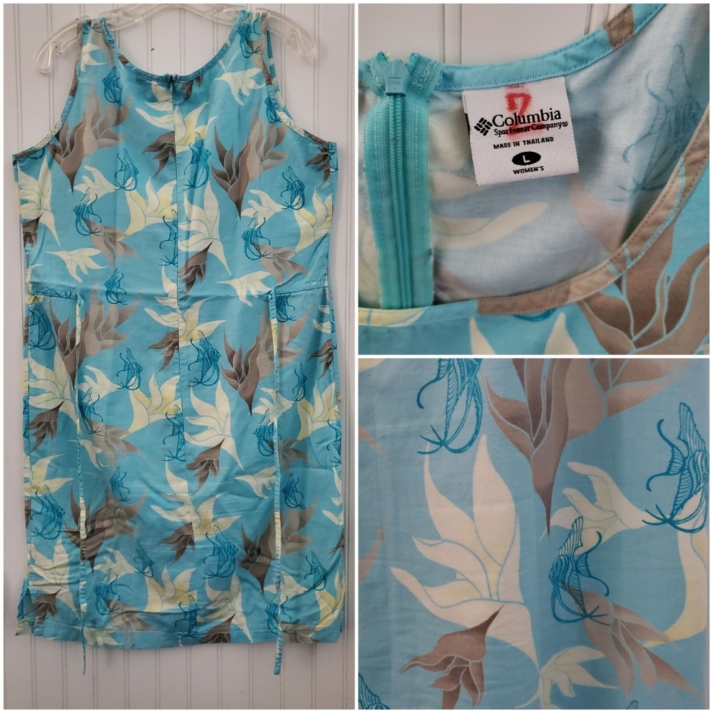 Columbia Drawstring  Waistband  Dress